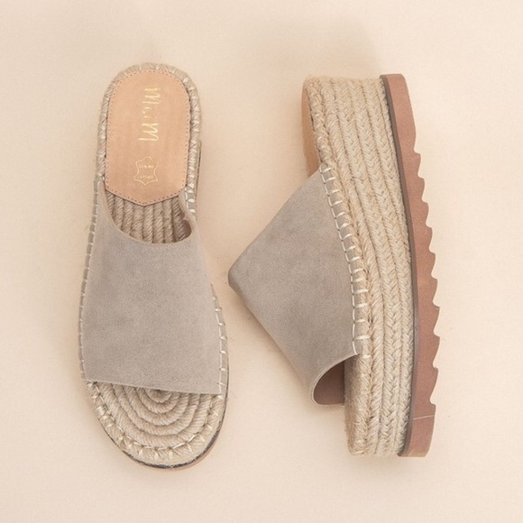eva espadrille platform slide
